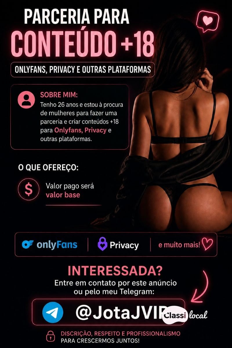 Parceria Profissional com Criadoras +18 em Uberaba/MG — foto 1 de 1